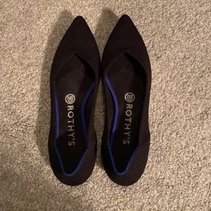 Rothy’s Black Pointed Toe Flats